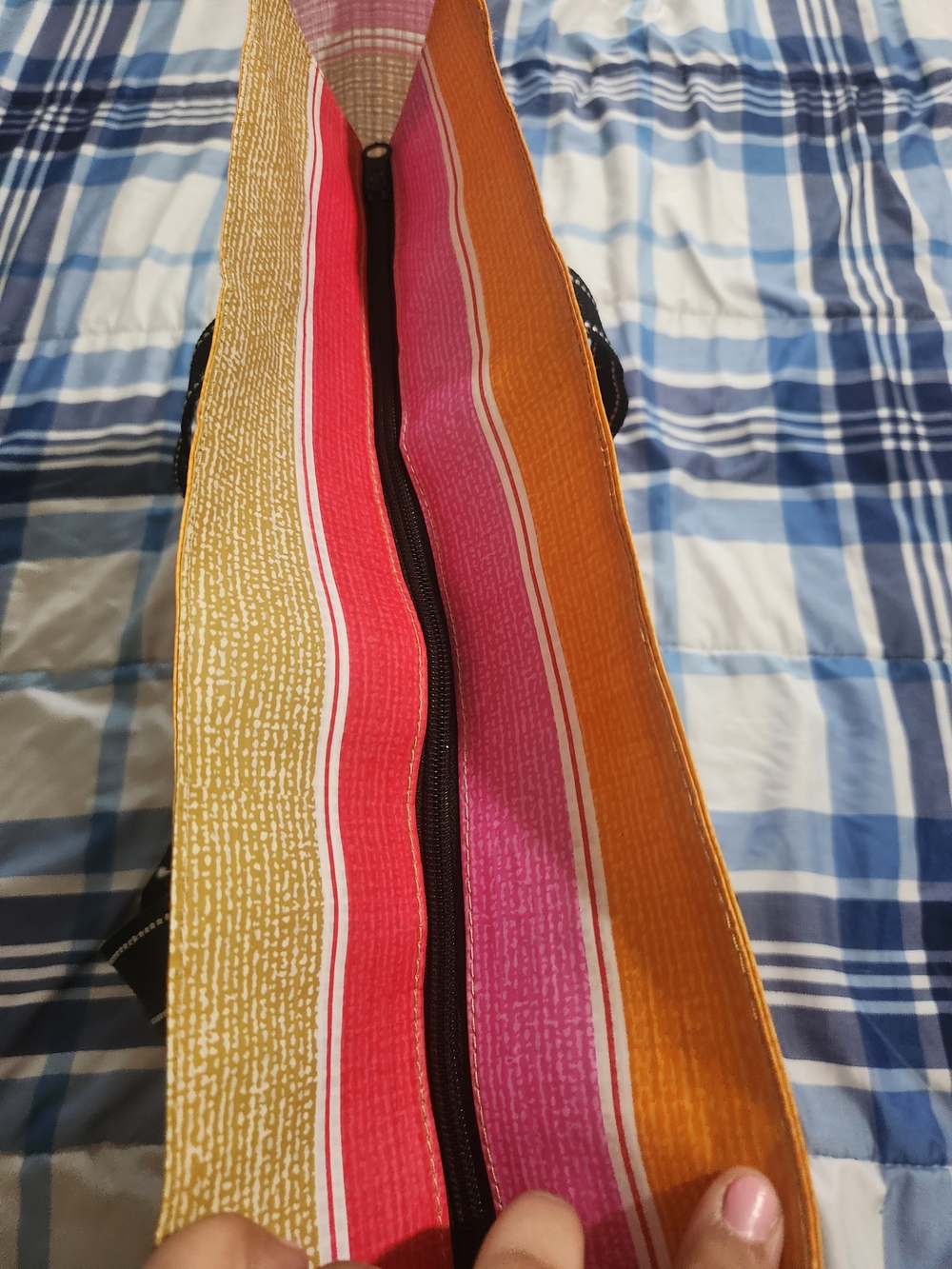 Scout Pink Striped Canvas Tote Bag - Picture 4 of 6
